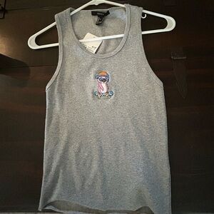 F21: penguin surfer tank top